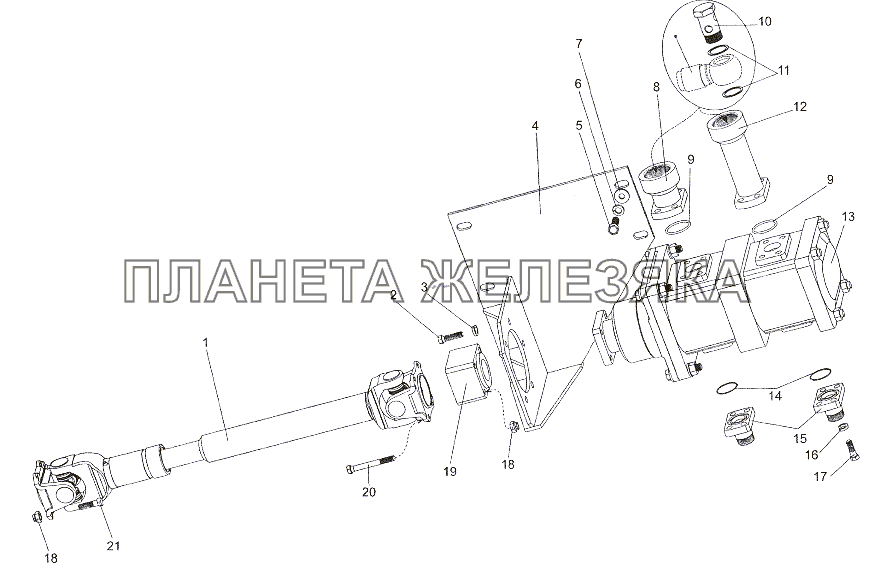 Установка привода насоса МЗКТ-7402