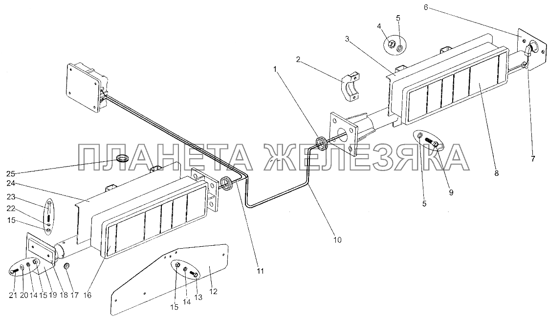 Установка задних фонарей МЗКТ-700600-011