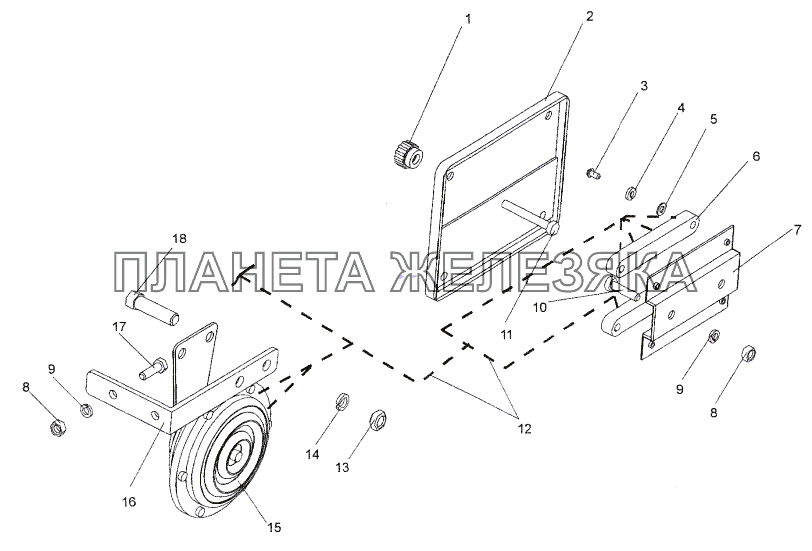 Установка электрооборудования на шасси, Жгут проводов 74171-3724580 МЗКТ-74171