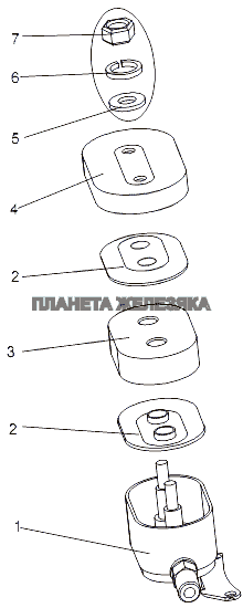 Суфлер топливного бака 547В-1101702 МЗКТ-79096