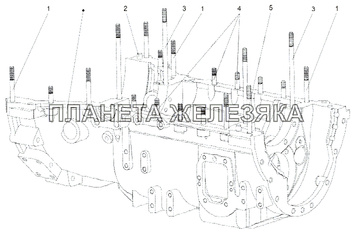 Нижняя часть картера коробки передач 201-1701016 МЗКТ-79091