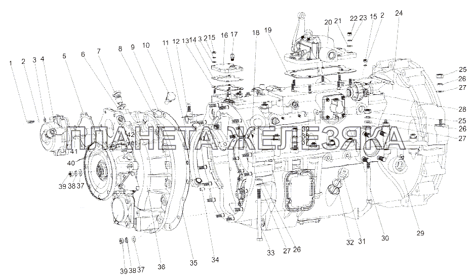 Коробка передач 202-1700050-04 МЗКТ-7429