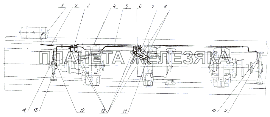 Привод управления механизмом переключения передач МЗКТ-7429