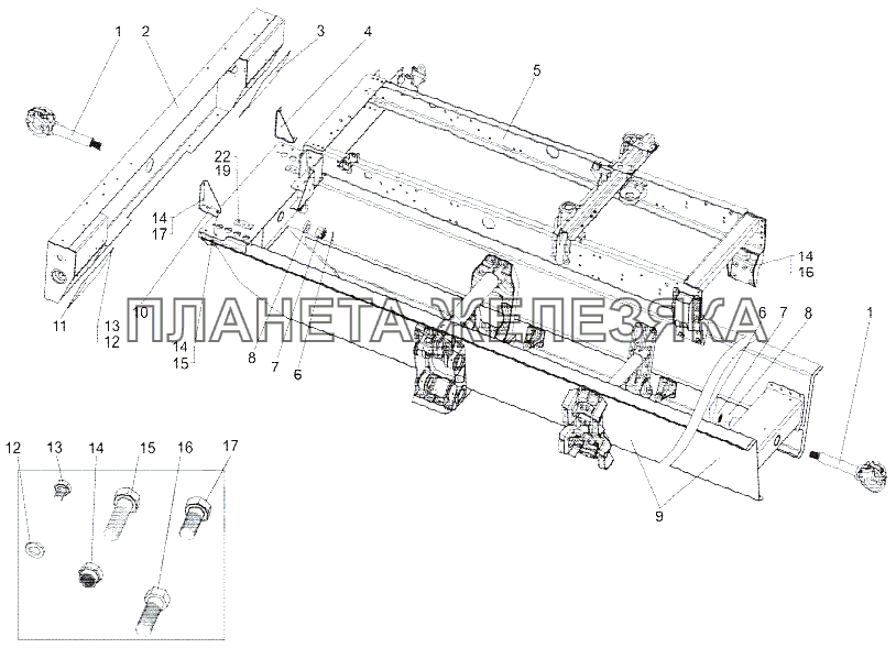 Рама 7429-2800001 МЗКТ-79092 (нов.)