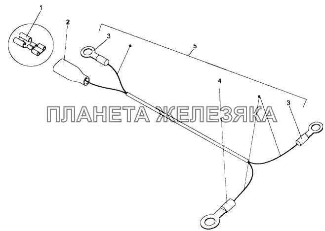 Жгут проводов №2 панели приборов двигателя 79092-3724234 МЗКТ-79096