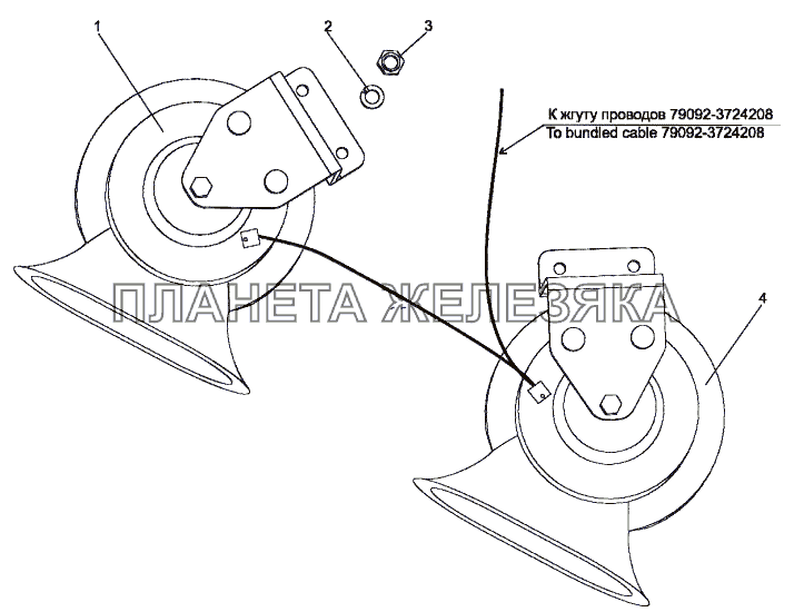 Установка электросигналов МЗКТ-75165