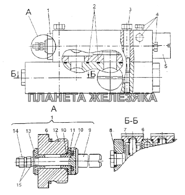 Блок клапанов 79092-3420010 МЗКТ-74296