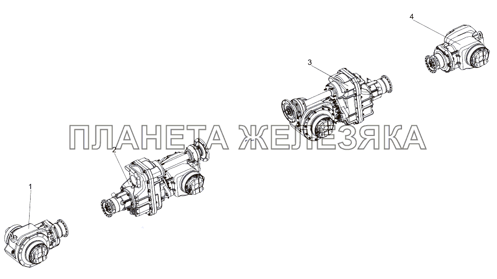 Привод колес МЗКТ-7930-200