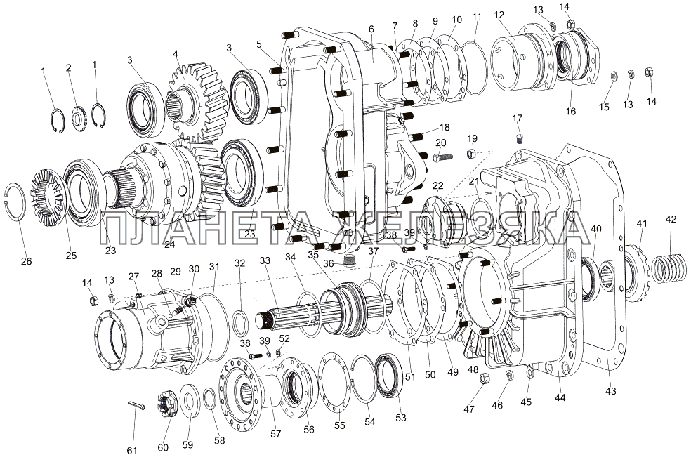 Редуктор привода 7930-2402007-10 МЗКТ-7930-200