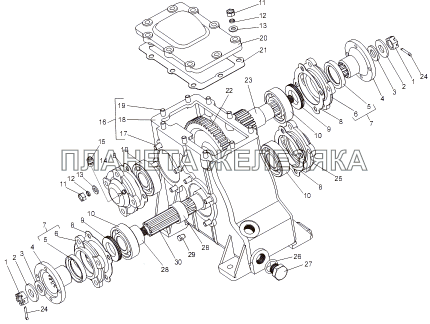 Коробка отбора мощности 7930-4209010 МЗКТ-7930-200