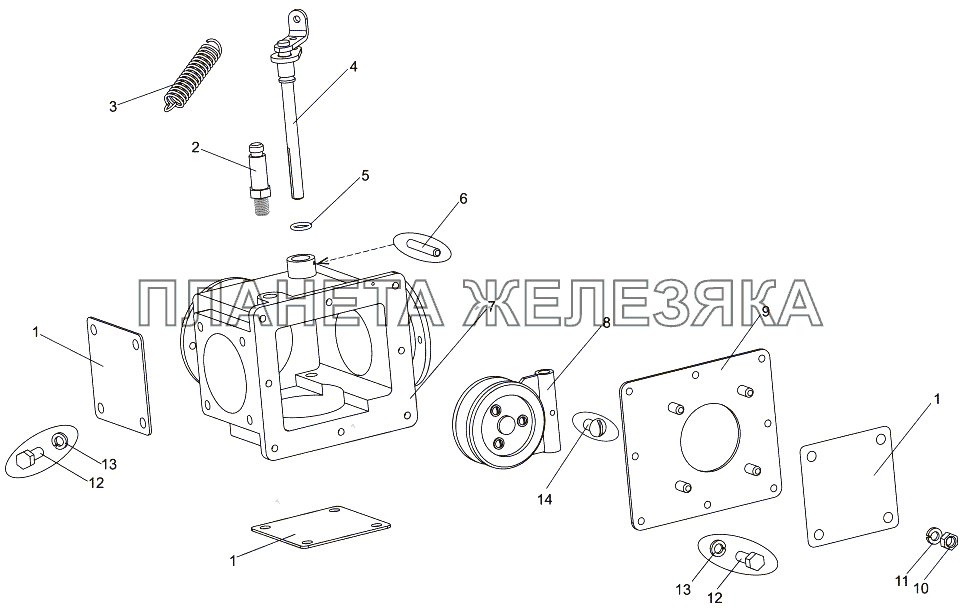 Корпус блока обвода МЗКТ-7930-200