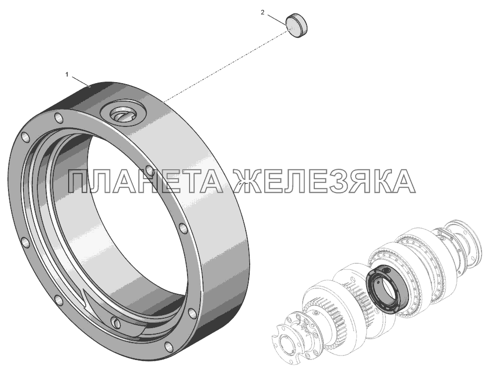 700А.17.01.590 Крышка К-744Р2 