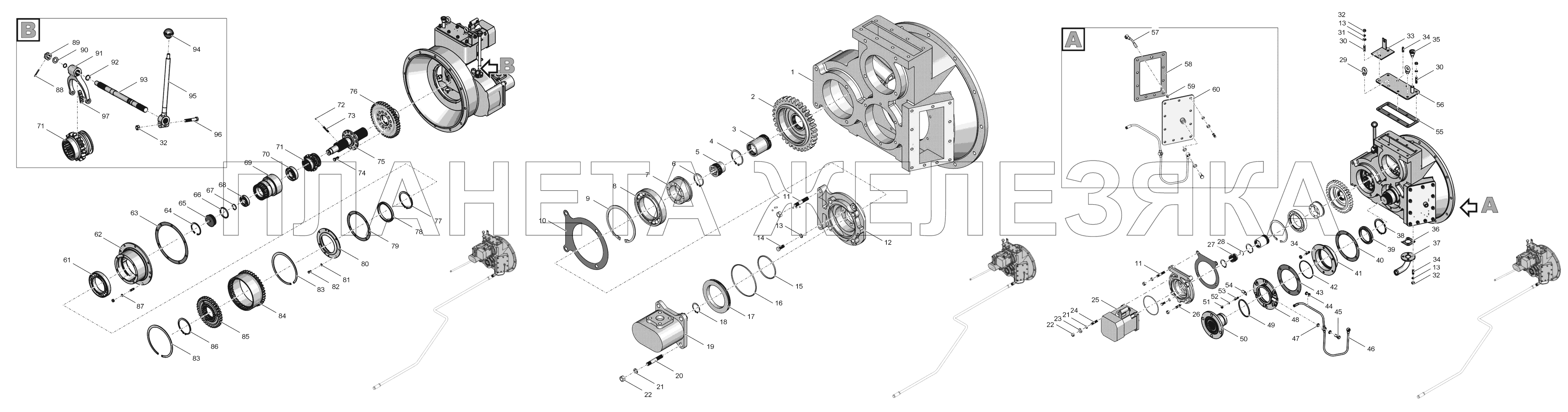 744Р2-162000-02 Редуктор привода насосoв К-744Р3 