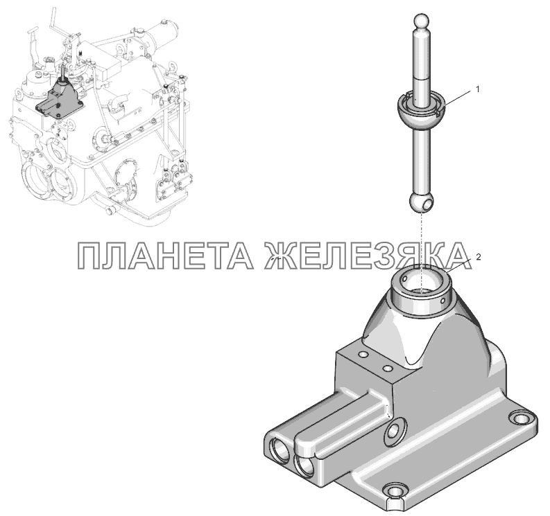 744Р-1717000-1 Кулиса К-744Р3 