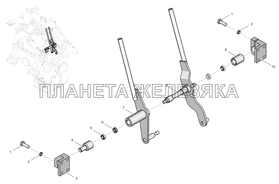 744Р-1719130-1 Мостик К-744Р3 