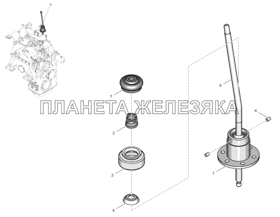 744Р-1719200-1 Рычаг К-744Р3 