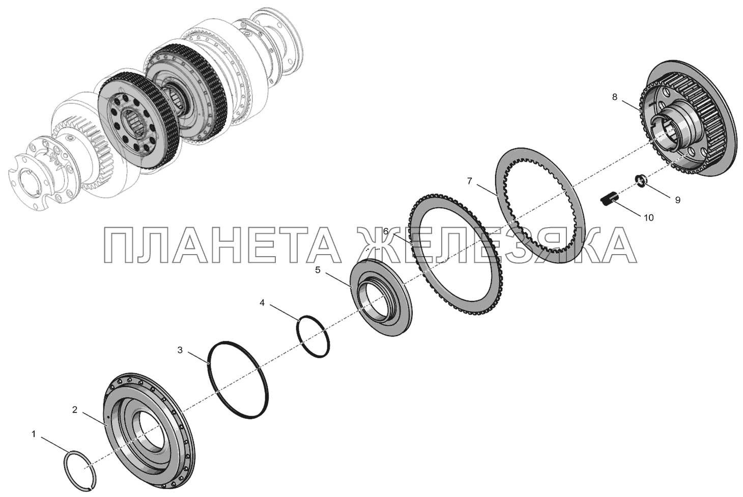 744Р-17.01.040 Фрикцион К-744Р4 