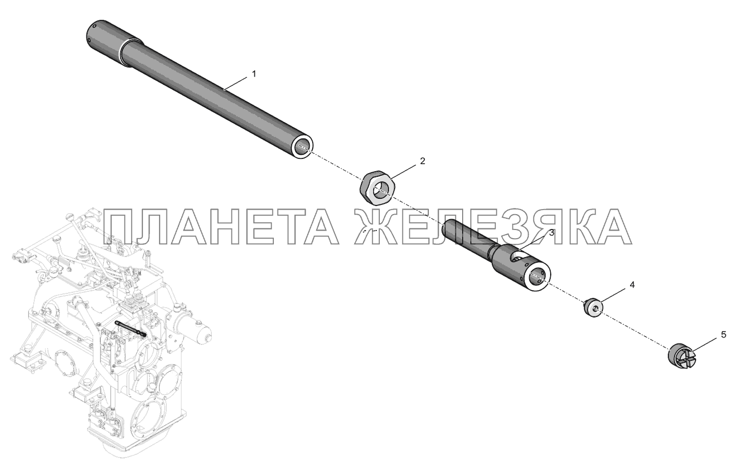 744Р-1719140 Тяга К-744Р4 