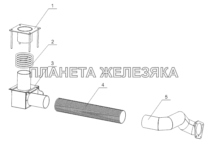 Выхлопная система Тонар-4525