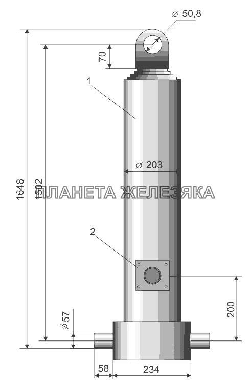 Гидроцилиндр Тонар-9523 (вариант)