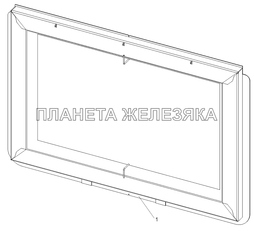 Борт задний 9523-5600110 Тонар-9523 (вариант)