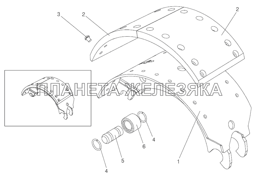 Колодка с накладками Тонар-9523