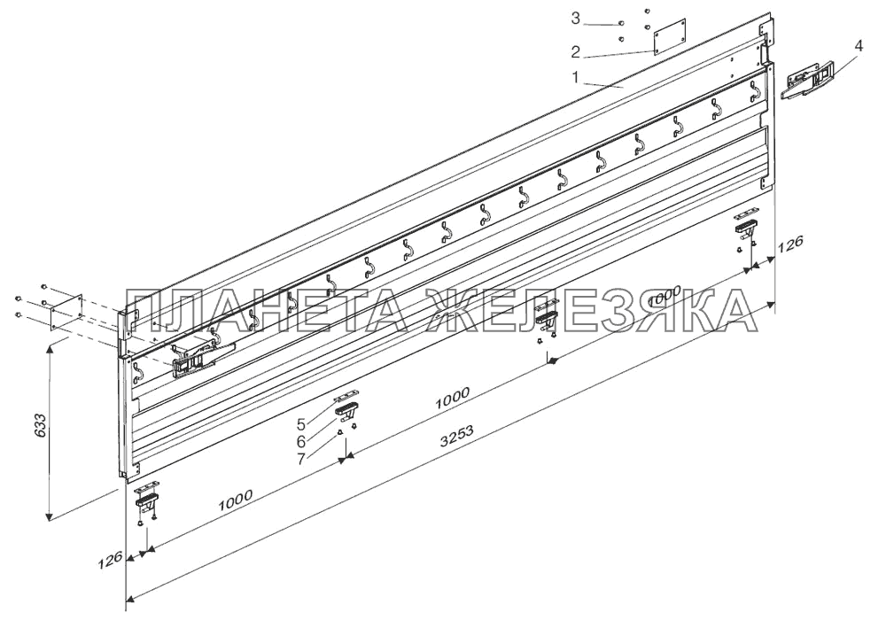 Борт 97461-5400590 Тонар-97461