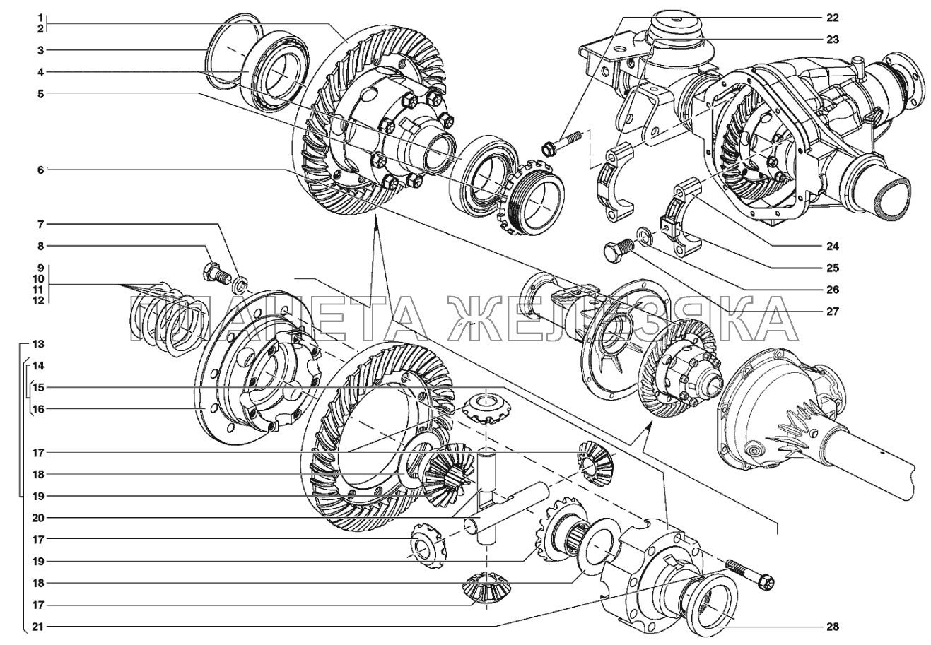 Схема переднего моста уаз патриот спайсер устройство
