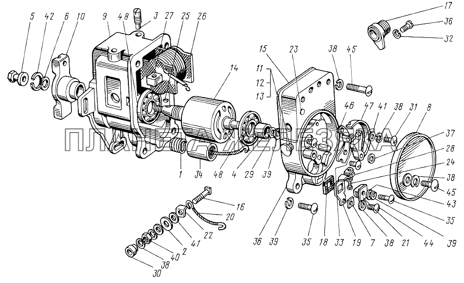 Магнето ЮМЗ-6КЛ, (6КМ)