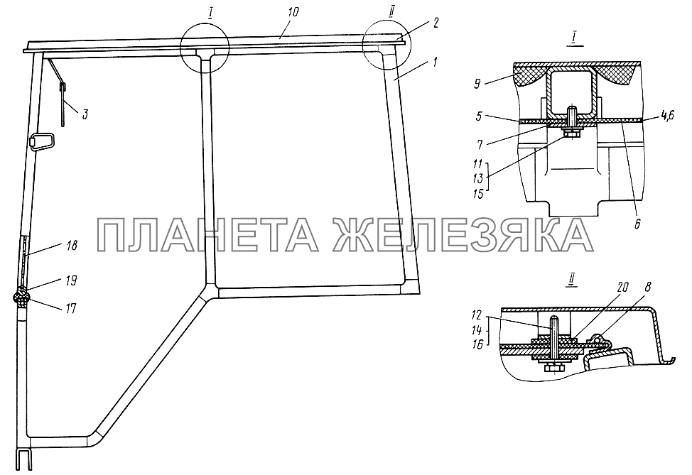 Тент ЮМЗ-6КЛ, (6КМ)