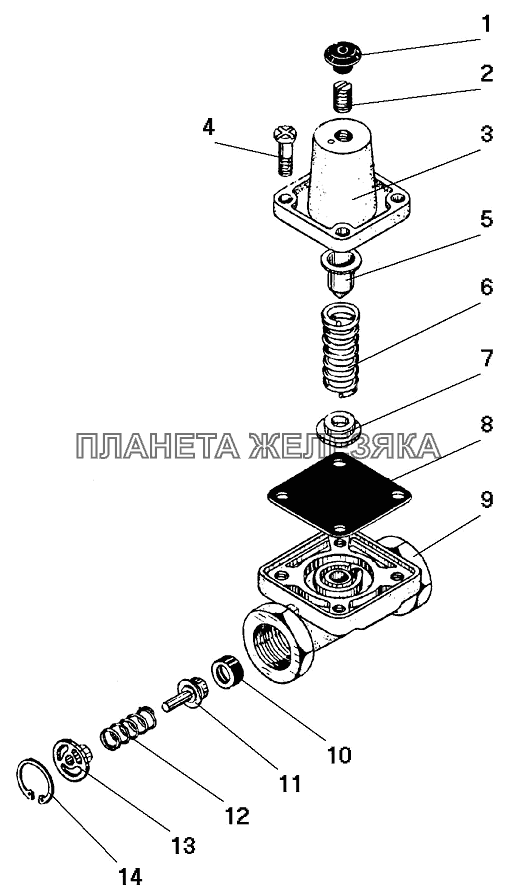 Одинарный защитный клапан СПТС УРАЛ-32552