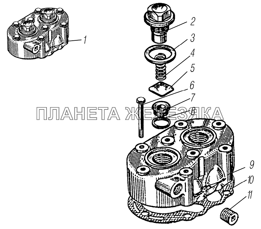 Головка компрессора УРАЛ-4320-60