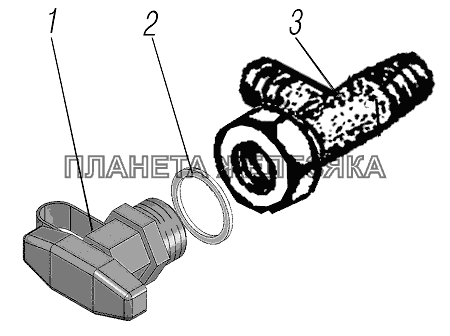Установка клапана контрольного вывода УРАЛ-4320-61
