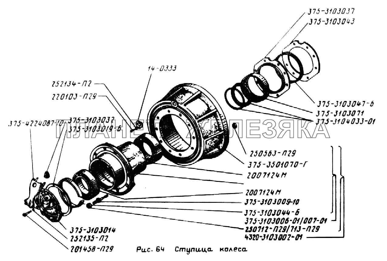 Ступица колеса УРАЛ-43202