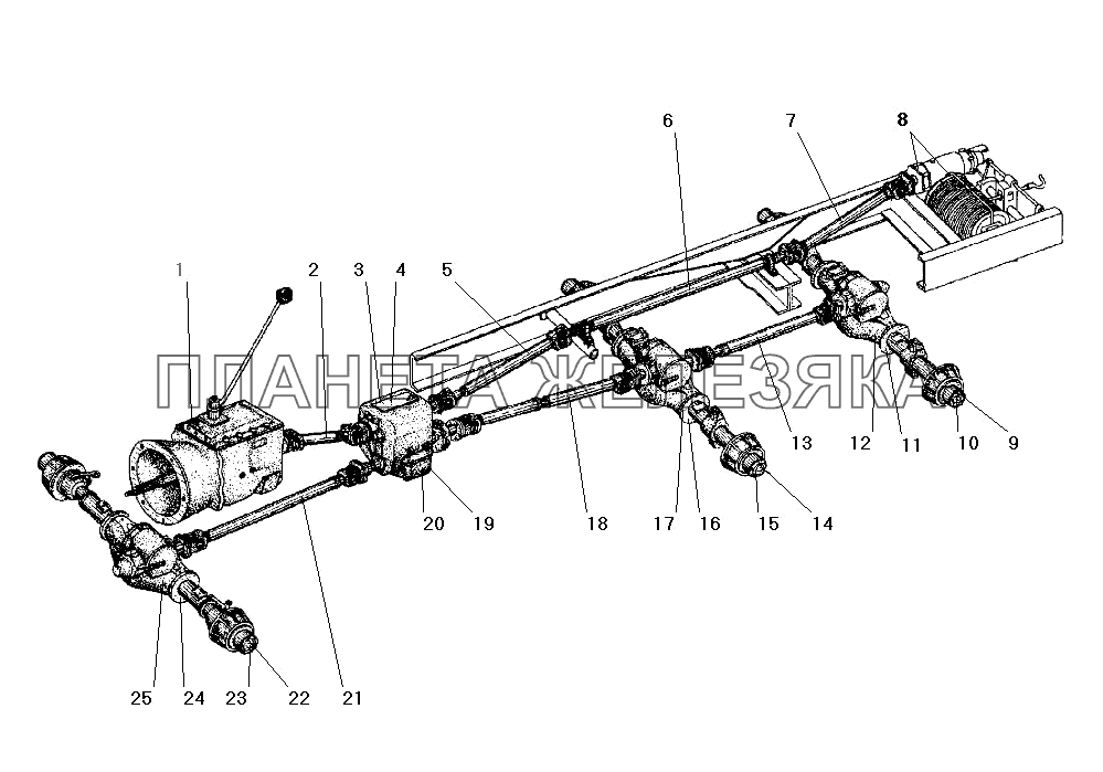 Карданная передача УРАЛ-4320-31