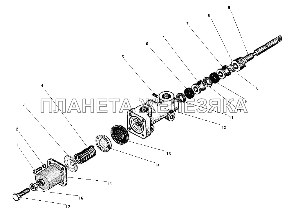 Кран управления давлением УРАЛ-43203-10