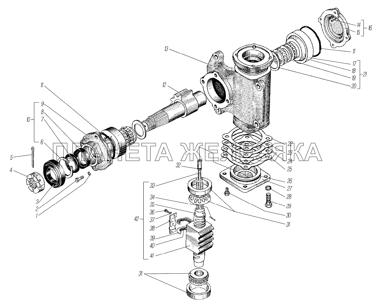 Механизм рулевой УРАЛ-4320-1958-70И