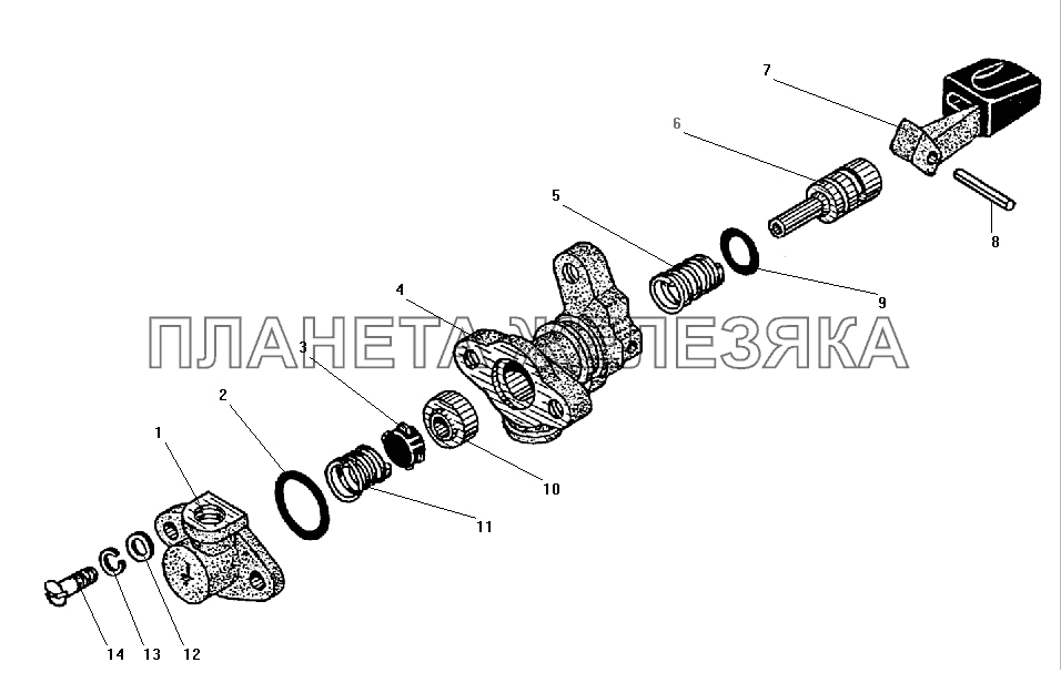 Кран пневмоуправления УРАЛ-4320-41