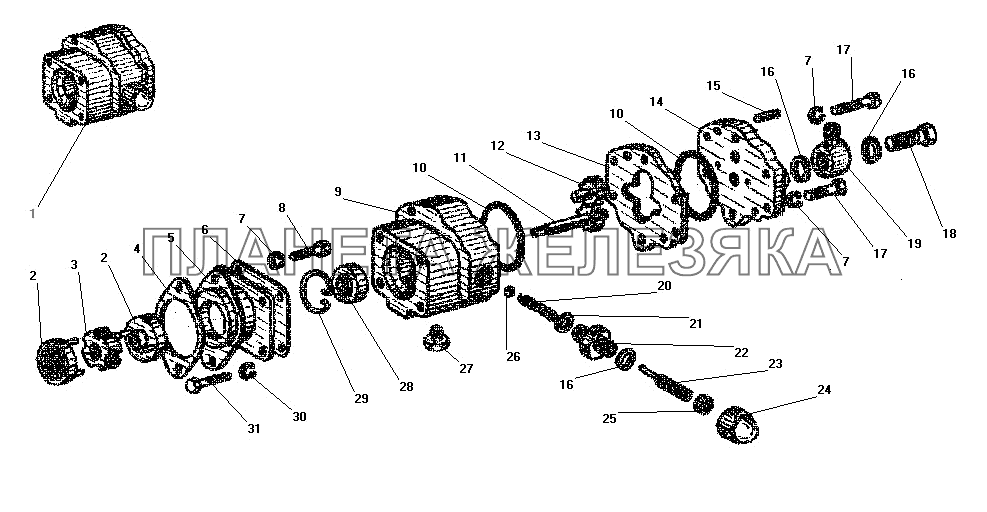 Топливный насос насосного агрегата УРАЛ-4320-41