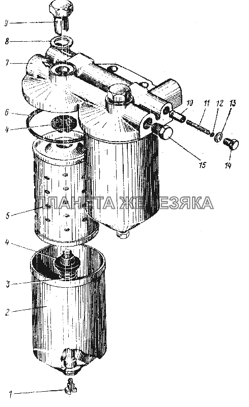 Фильтр тонкой очистки топлива УРАЛ-4420