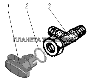 Установка клапана контрольного вывода УРАЛ-44202-3511-80