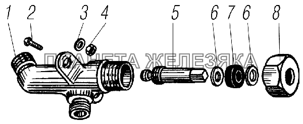 Кран колесный УРАЛ-4320-1951-58