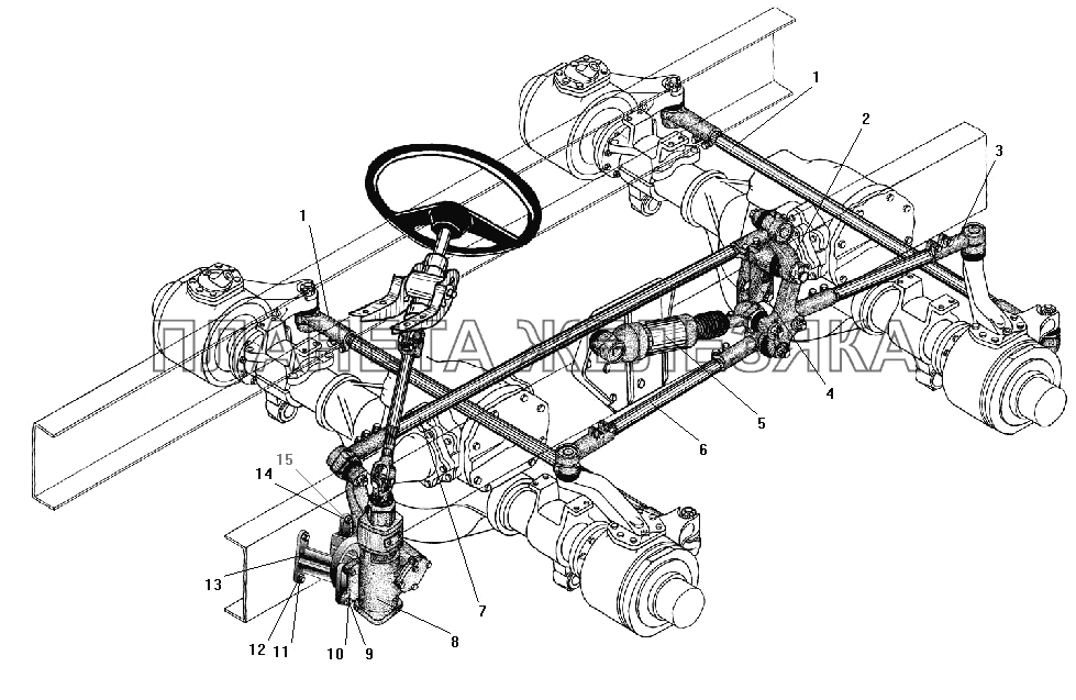 Рулевое управление УРАЛ-532301