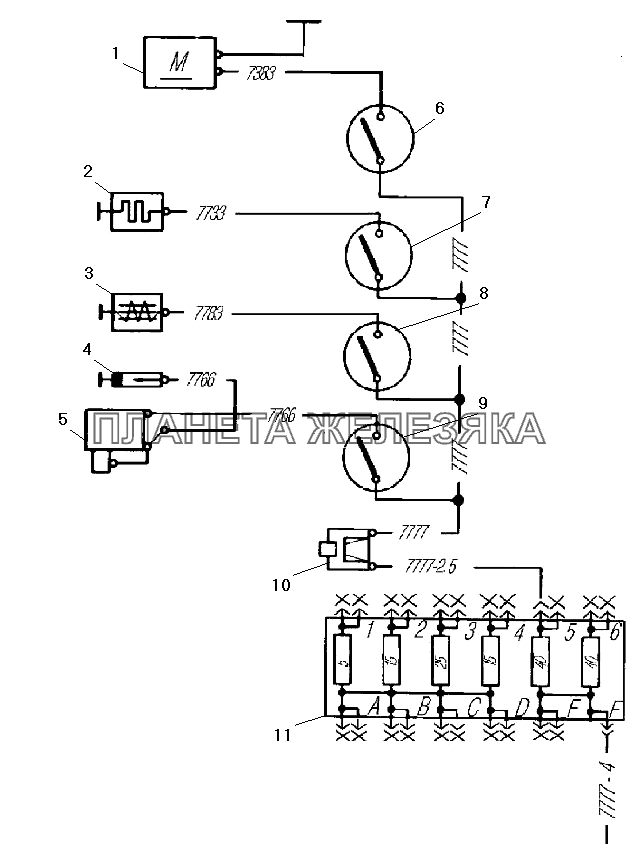 Схема подключения предпускового подогревателя УРАЛ-532301