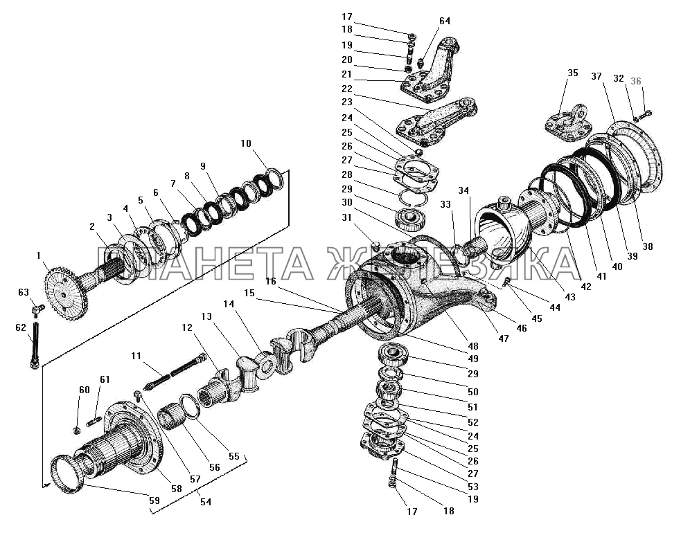 Передний мост УРАЛ-532301