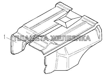 Изоляция мотоотсека наружная для автомобилей с двигателем ЯМЗ-238Б УРАЛ-532361