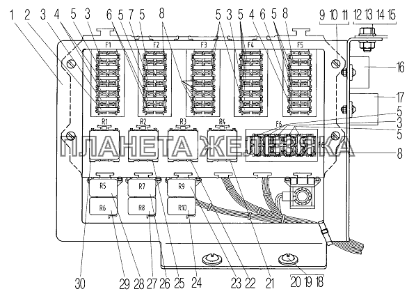 Коммутационный блок УРАЛ-532361