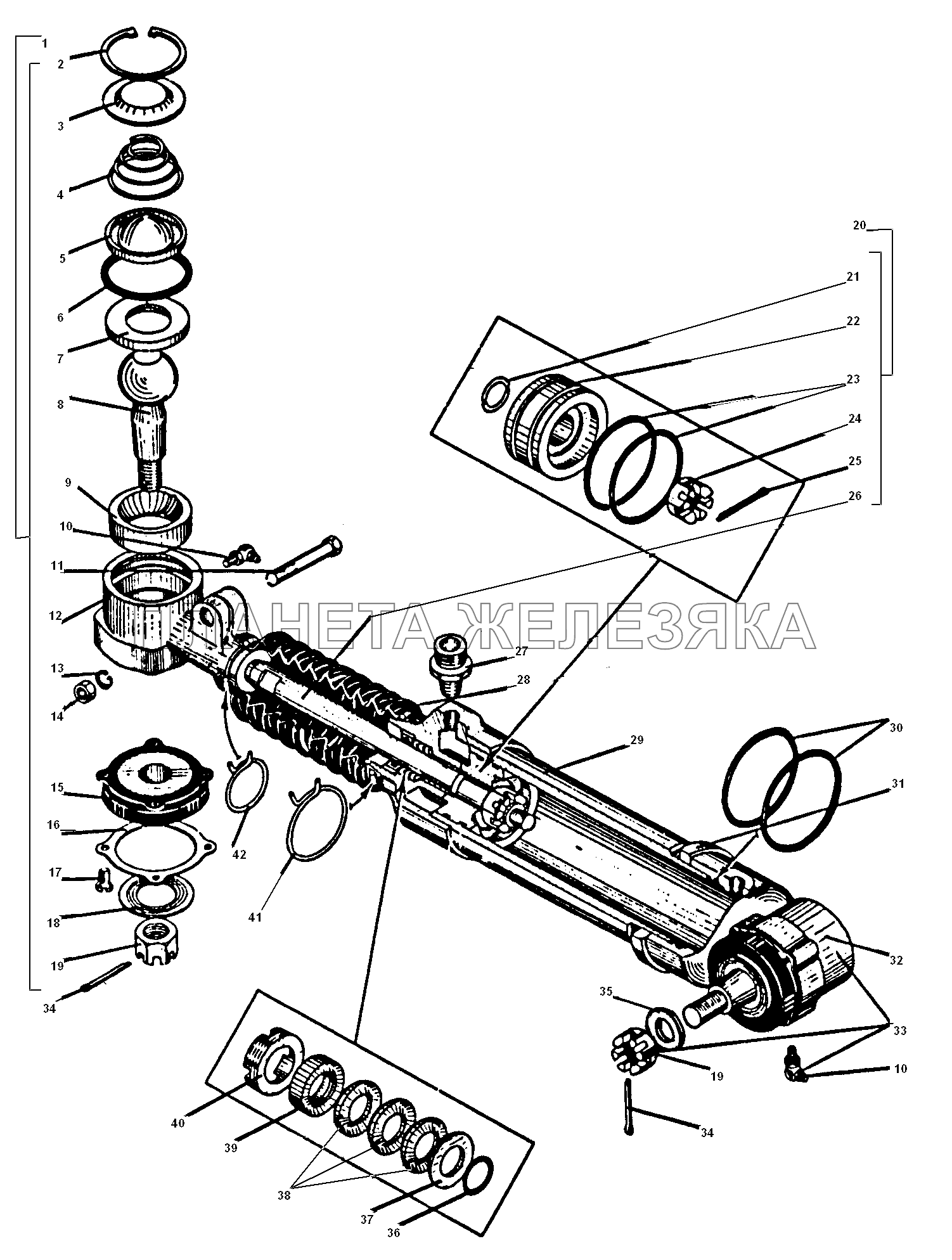 Усилительный механизм УРАЛ-5557-31