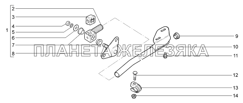 Тяга реактивная LADA-1117, 1118, 1119