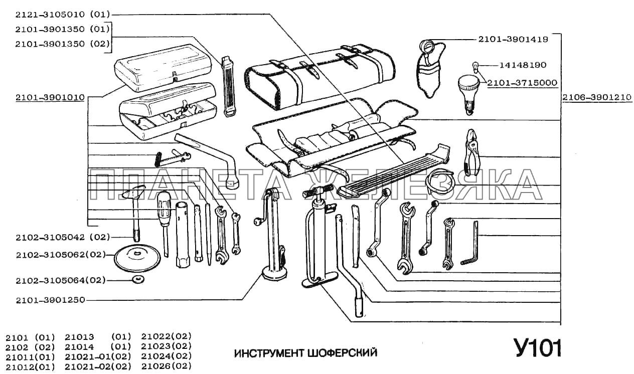 Инструмент шоферский ВАЗ-2101